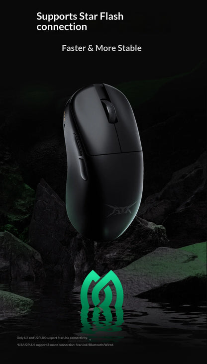 ATK Blazing Sky U2V2 Lightweight Gaming Mouse 39g 3 Mode Wireless with Paw3950 8000Hz Paw3395 for FPS Gamers PC Accessories