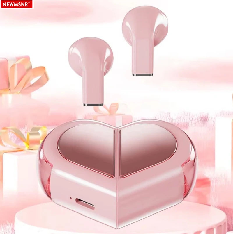 Heart-Shaped Wireless Earbuds