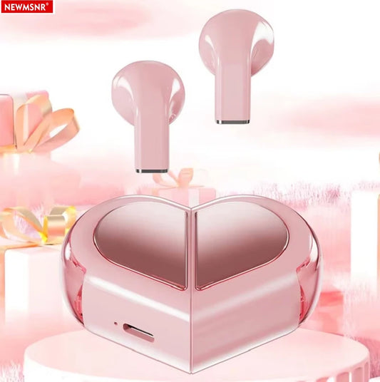 Heart-Shaped Wireless Earbuds