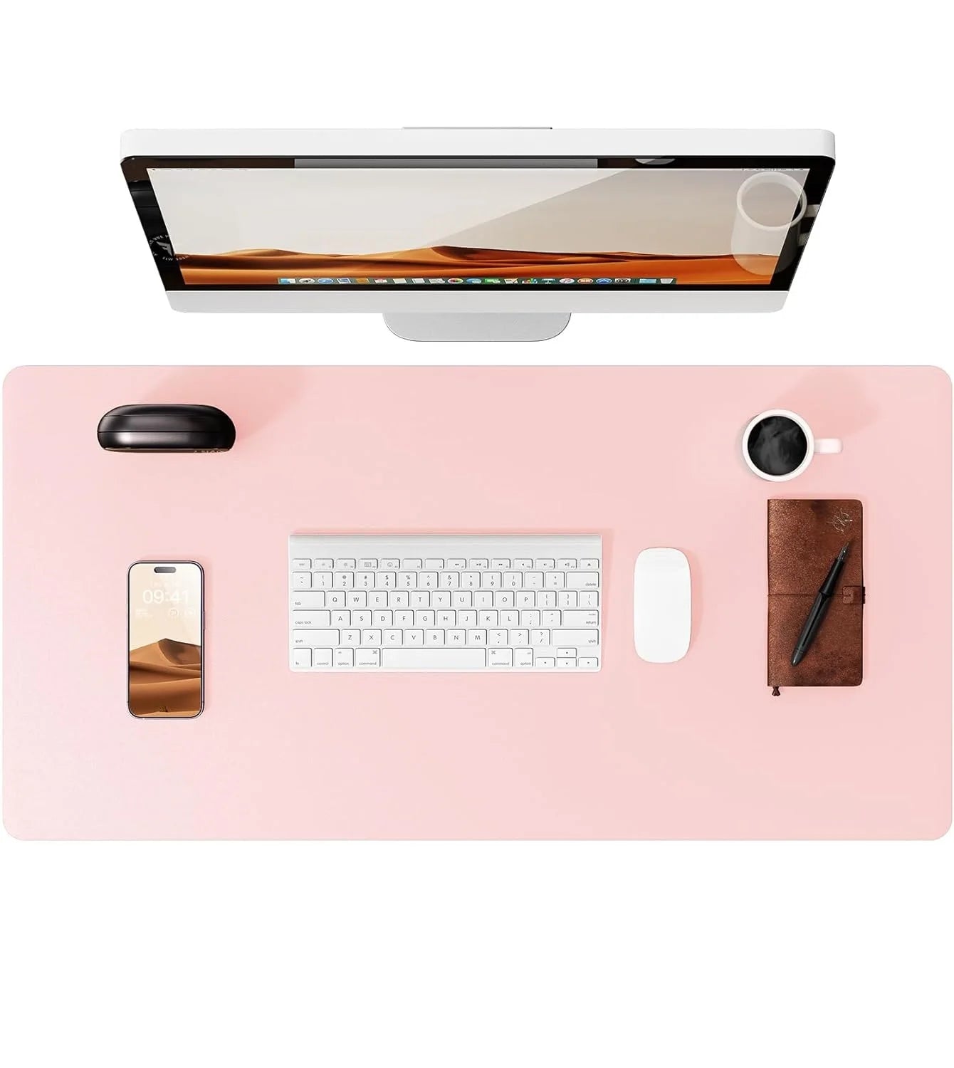 YSAGi Premium PU Leather Desk Mat: Non-Slip Waterproof Office Protector