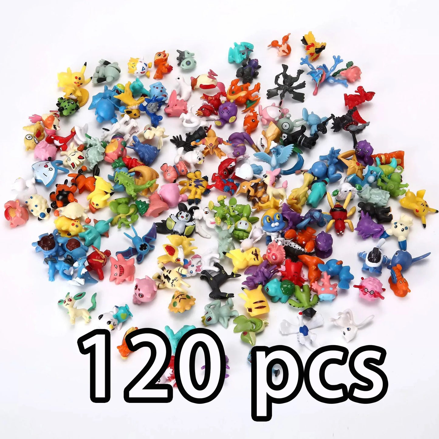 48/72/96/120/144pcs Pokemon Anime Action Toy Figures Doll Model Colletion Toys For Children