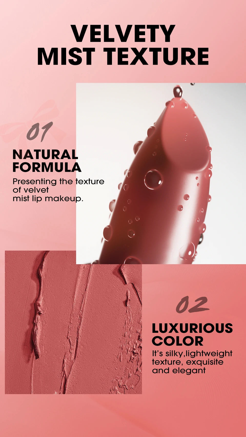 Bowknot Nude Matte Lipstick.