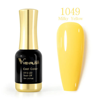 VENALISA Nail Gel Varnish TPO FREE Soak Off UV LED Organic Odorless Enamels Nail Art Colors 12ml 120Colors UV Gel Nail Polish