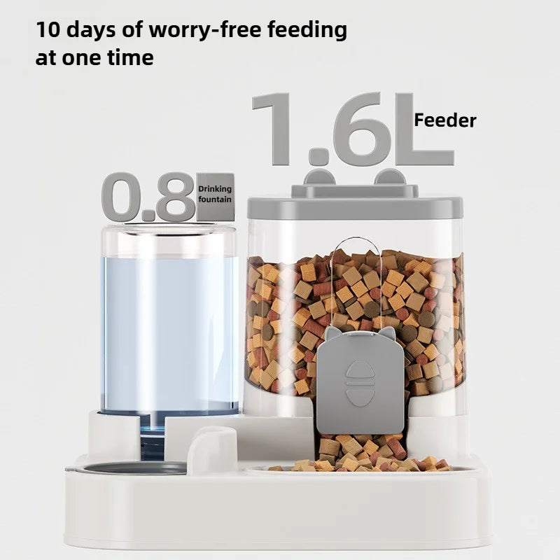 Automatic Pet Feeder with Fountain
