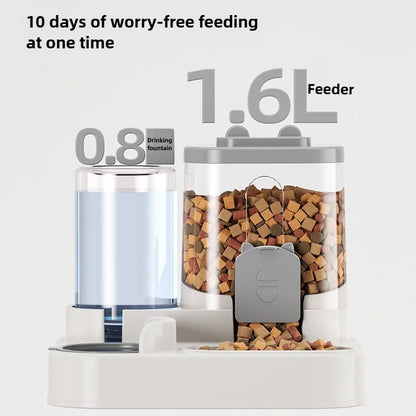 Automatic Pet Feeder with Fountain
