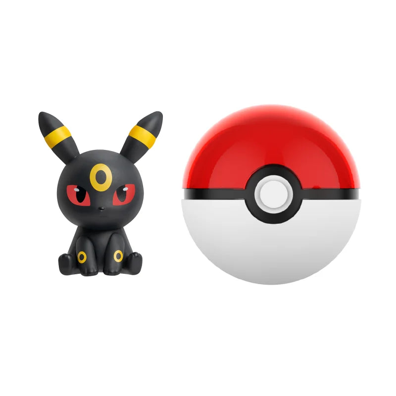 Pokemon Anime Poke Ball Action Figures Sylveston Umbreon Gengar Mini Dolls FUNISM Original Genuine Model Car Ornament Toys Gift