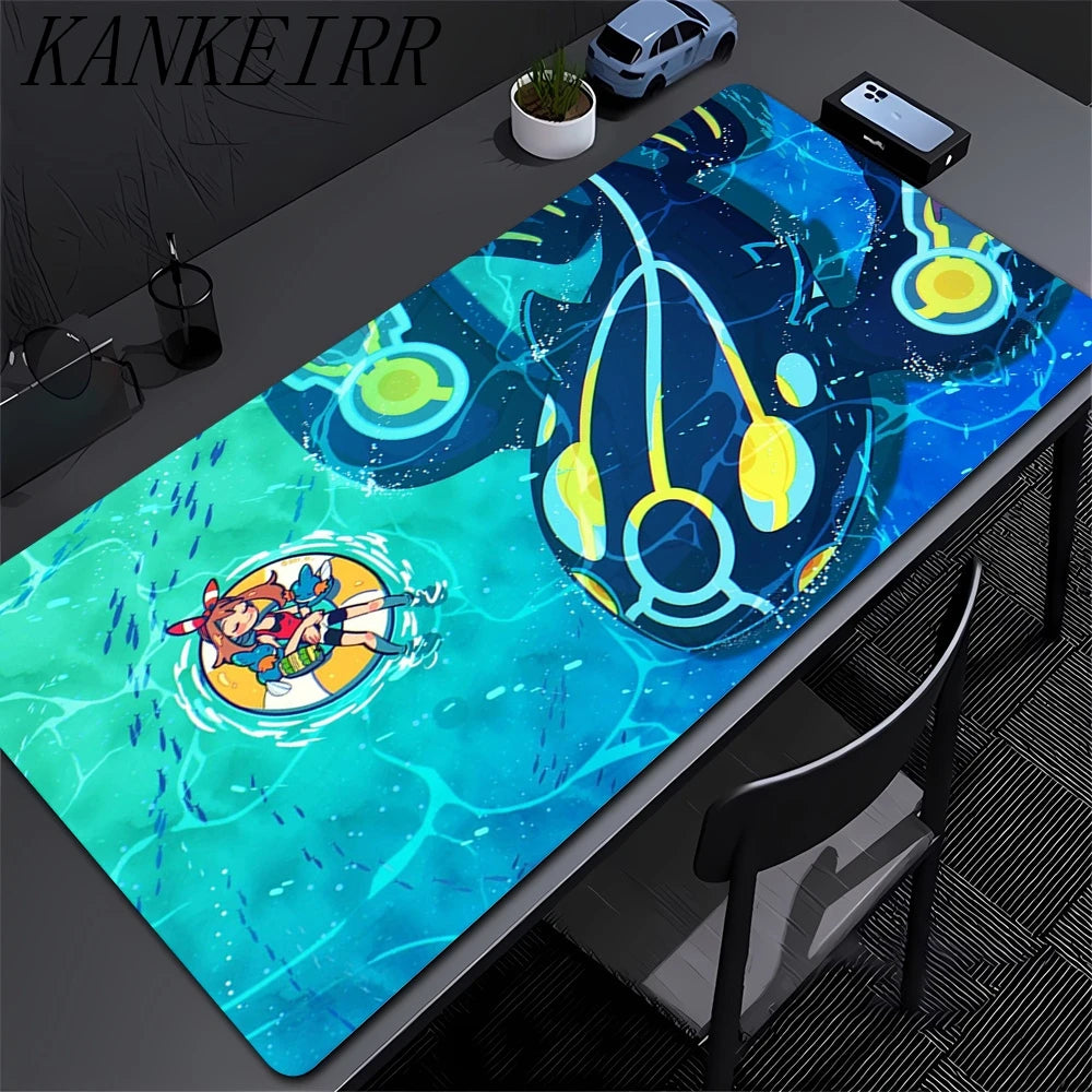 Japan Anime Mouse Pad PC Colorful Gamer Cabinet Mousepad P-pokemon Lugia Keyboard Rug Laptop Gaming Rubber Mat Desk Accessories