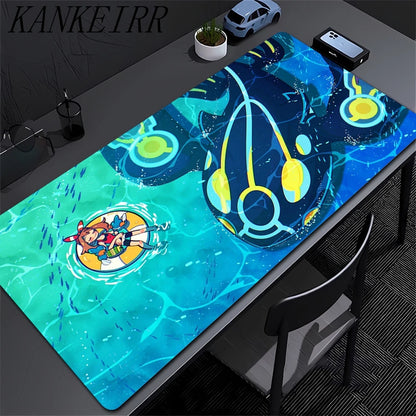Japan Anime Mouse Pad PC Colorful Gamer Cabinet Mousepad P-pokemon Lugia Keyboard Rug Laptop Gaming Rubber Mat Desk Accessories