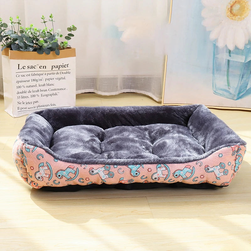 BeiYu Premium Pet Sofa Bed: Ultra-Soft Winter Lounger for Dogs & Cats