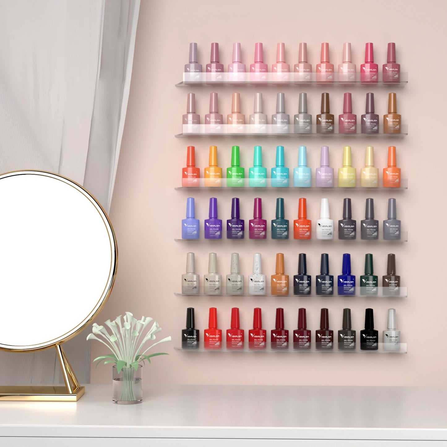 Venalisa VIP4 Nail Gel Polish HEMA/TPO FREE Full Coverage Beautiful Semi Permanent Soak Off UV LED Gel Nail Polish Gel Lacquer