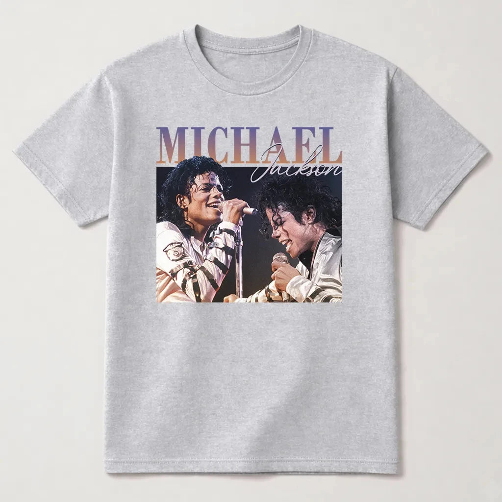MJ 2026 Movie Michael Jackson Men's Clothing T-Shirt Cotton Y2k Popular Fashion Women's Clothing Summer New T Shirt for Fans