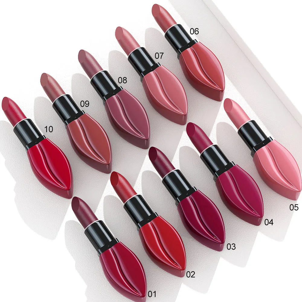 Rose Purple Matte Lipsticks Waterproof Velvet Nude Lipstick Sexy Red Lip Stick Pigment Makeup Pink Lip Gloss Long Lasting Makeup