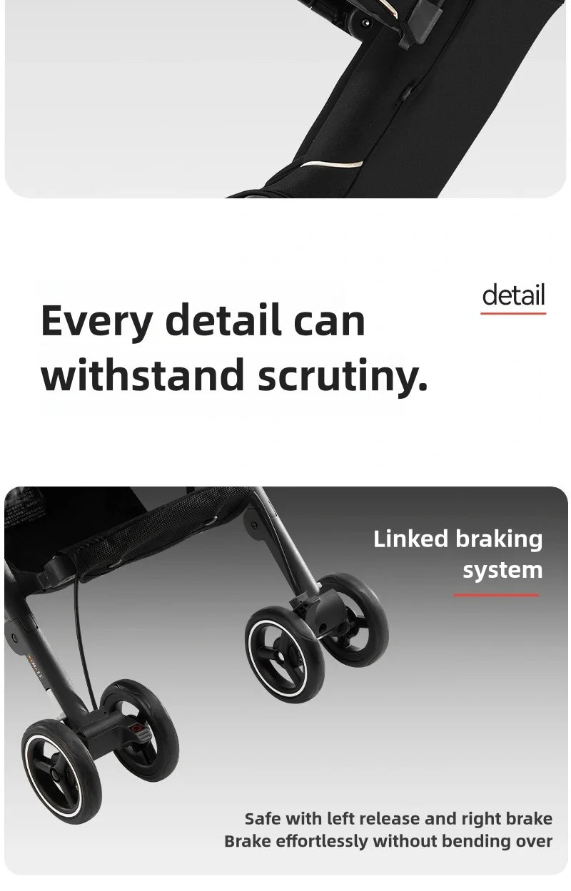 gb Pockit 3H baby Steoller (Includes Free Armrest), All-Terrain, Lightweight Stroller, Travel-Friendly