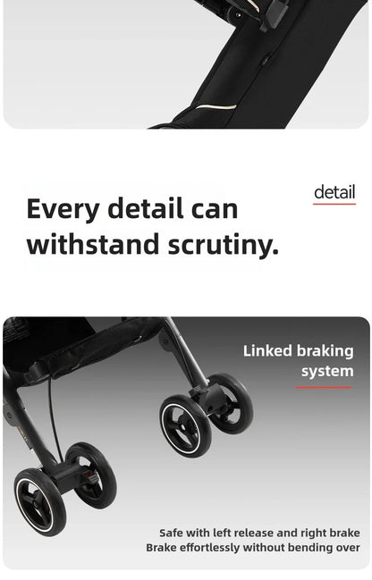 gb Pockit 3H baby Steoller (Includes Free Armrest), All-Terrain, Lightweight Stroller, Travel-Friendly