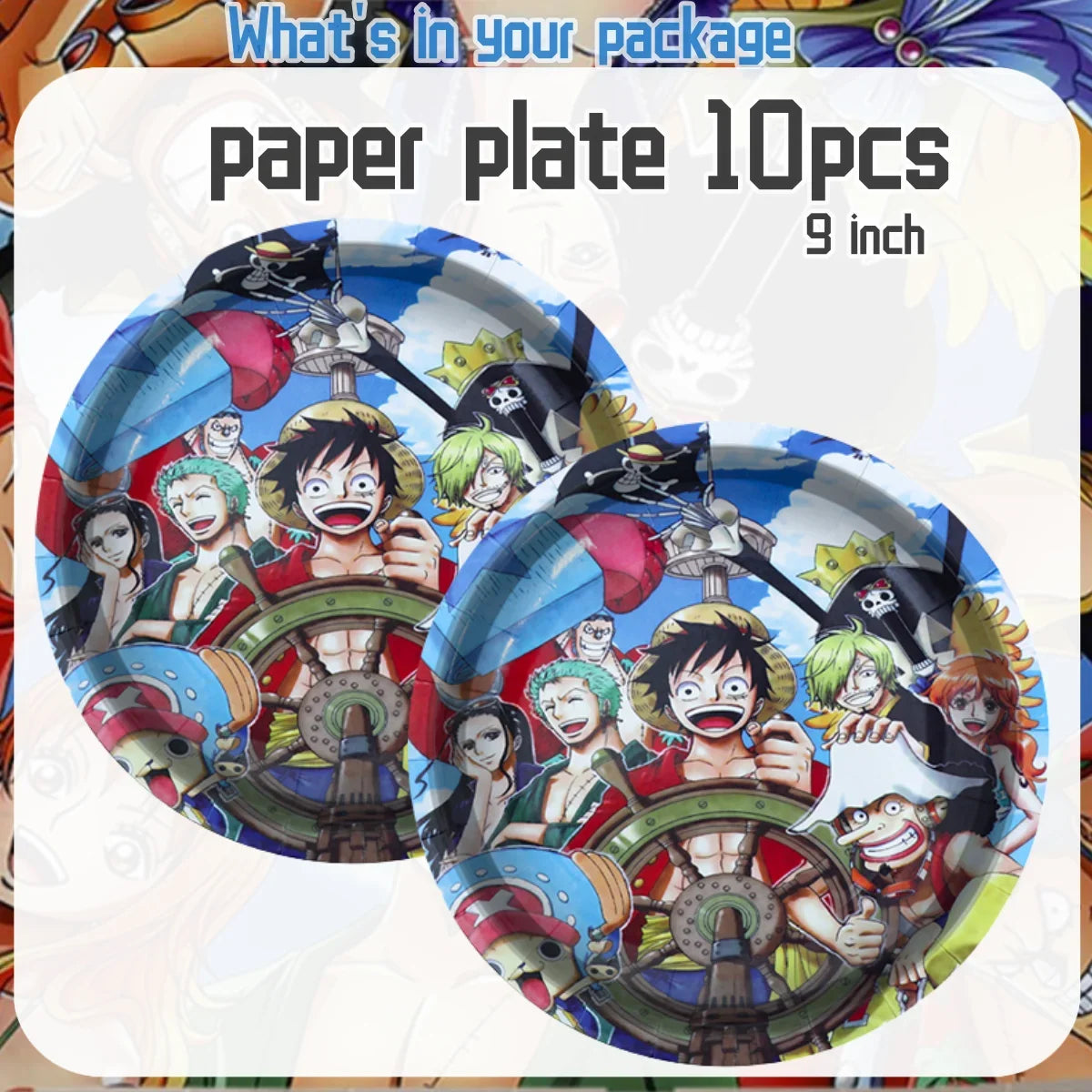 One Piece Sanji & Nami Birthday Party Tableware Set 🎉🏴‍☠️