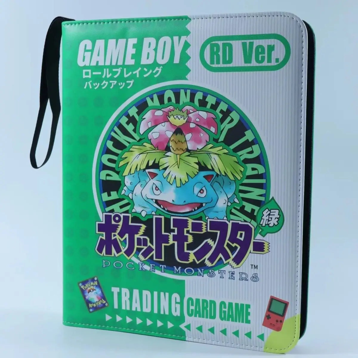 New Gb Pikachu Cartoon Anime Battle Card Booklet Zipper Binder