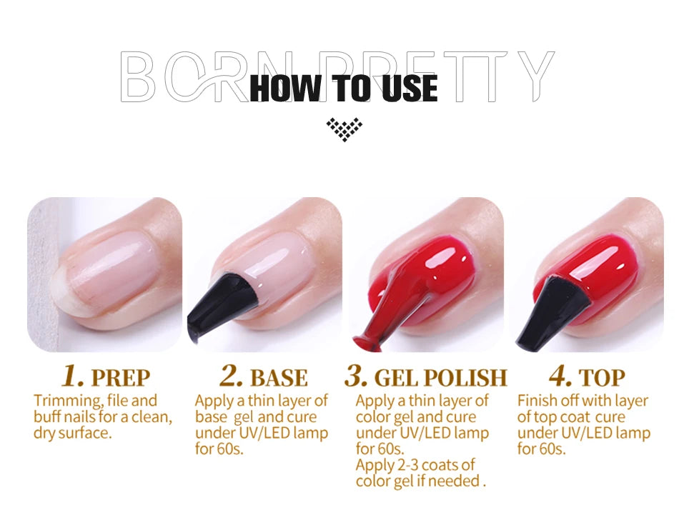 BORN PRETTY 30ml Milky White Hard Gel Jelly Nail Extension Gel Nail Polish Clear Acrylic Nail Color Soak Off UV Construction Gel
