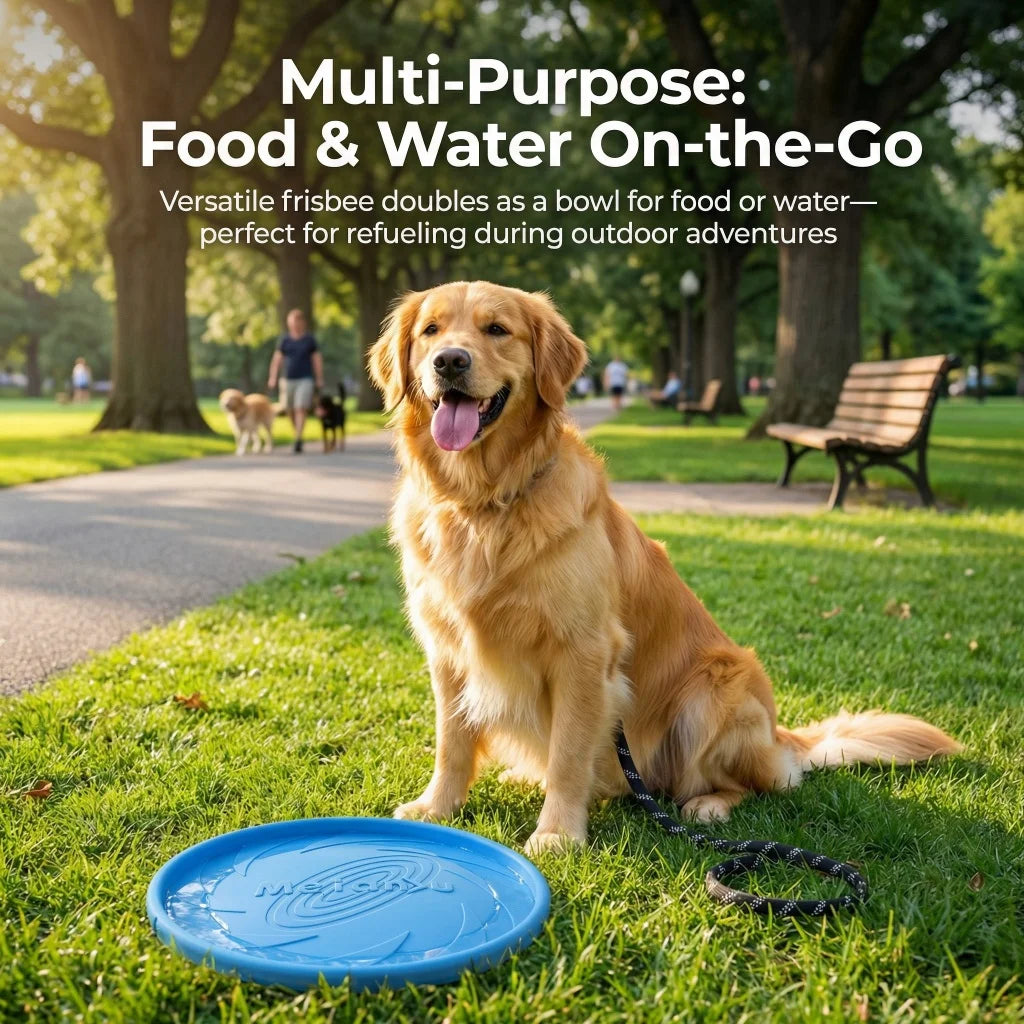 6PCS Interactive Dog Flying Disc Toys Bite-Resistant Waterproof Dog Toys Dog Stuff Dog Accessories for Outdoor Training Play