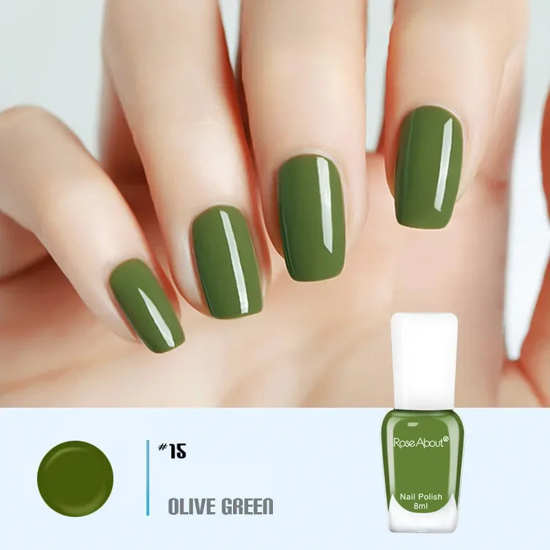 40 Colors Water-Based Nail Polish