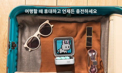 Divoom Ditoo-Pro Speaker Mini Retro Pixel Art Bluetooth Portable Alarm Clock DIY LED Display Board Cute Gift Vintage 블루 투 스 화자