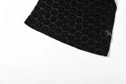 Solid Color Hanging Neck Maxi Dress Sexy Hollow Women Perspective Bag Hips Robe Female Street Trendy Dresses Clothing