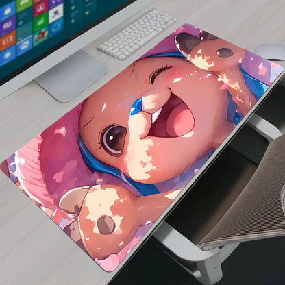 One Piece Tony Tony Chopper XXL Gaming Mouse Pad: Cherry Blossom Anime Desk Mat