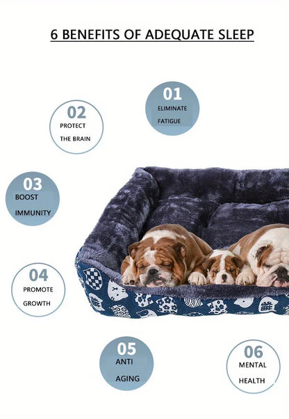 BeiYu Premium Pet Sofa Bed: Ultra-Soft Winter Lounger for Dogs & Cats