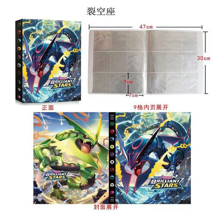 Cartoons 9 Pockets 540 Cards Book Album Anime Map Game Cards PIKACHU