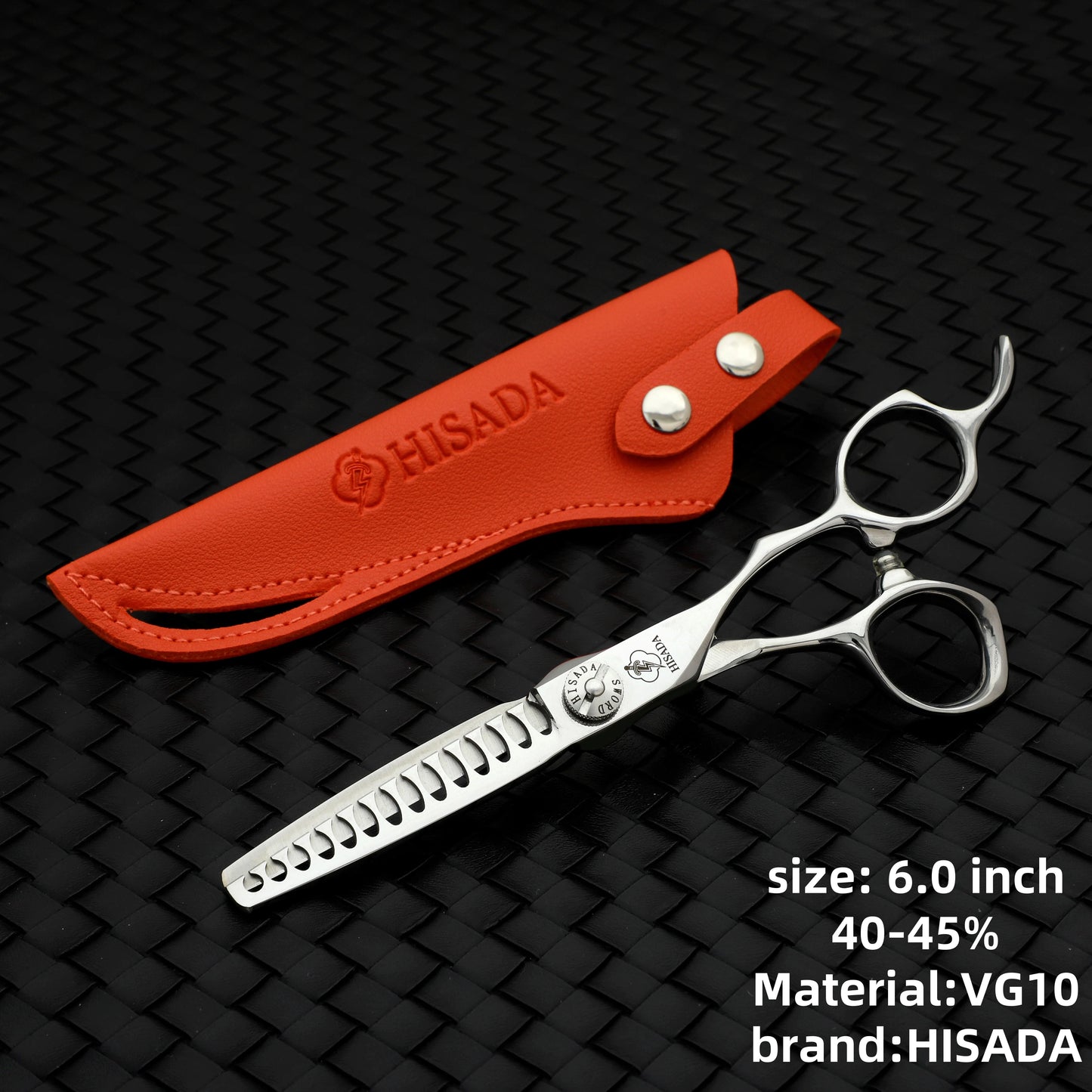 HISADA hairdressing scissors	professional barber scissors 6.0  Inch scissors VG10 material professional barber scissors