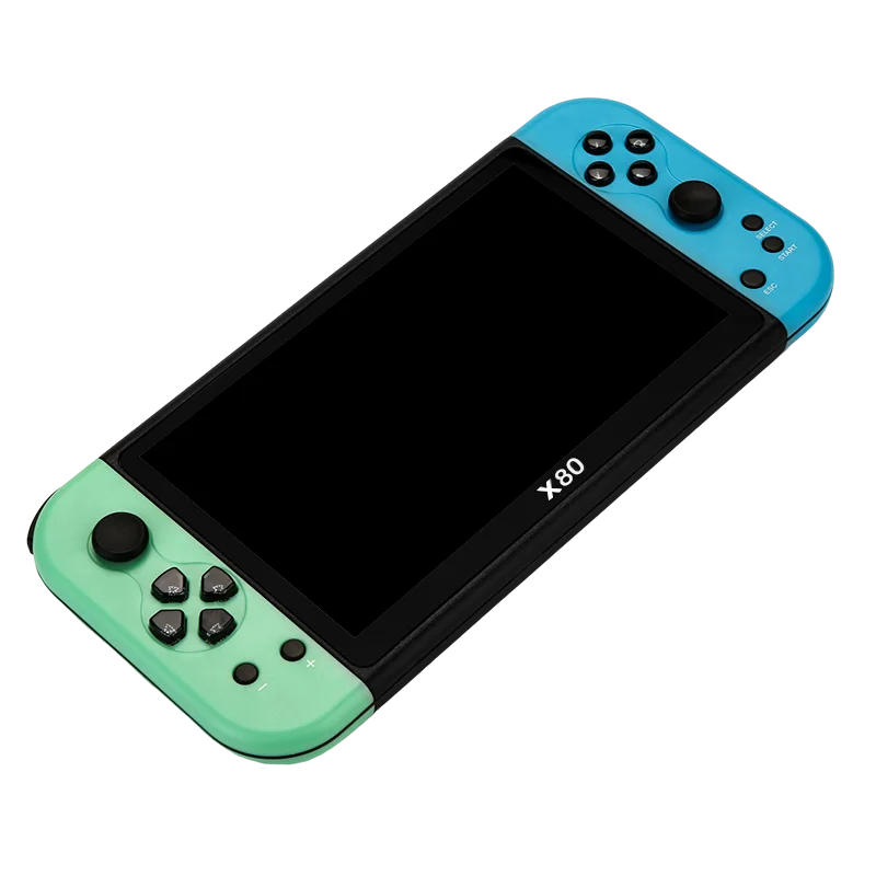 Coopreme X80 Portable Game Console 7-inch HD Large Screen Arcade PS1 Emulator Multi-function Nostalgia Classic PSP Handheld Game