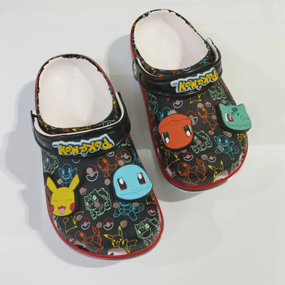 2026 Pokemon Series Peripheral Cute Slippers Eva Ultra-Light Soft Soles Versatile Comfortable Shoes Fpr Boys And Girls