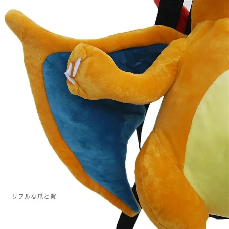 Cute Pokemon Backpack Kawaii Japanese Style Plush Bag Gengar Eevee Snorlax Backpack Schoolbag Cosplay Props Fashion Gifts