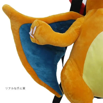 Cute Pokemon Backpack Kawaii Japanese Style Plush Bag Gengar Eevee Snorlax Backpack Schoolbag Cosplay Props Fashion Gifts