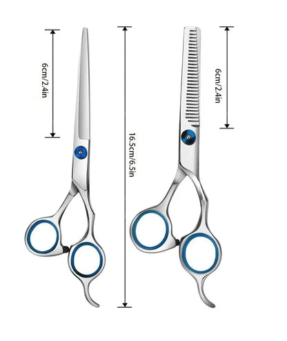 Professional Hairdressing Scissors Stainless Steel Cutting Thinning Barber Shear for Home Salon Use