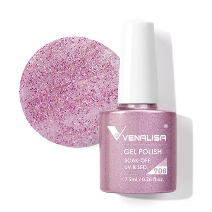 Venalisa VIP4 Nail Gel Polish HEMA/TPO FREE Full Coverage Beautiful Semi Permanent Soak Off UV LED Gel Nail Polish Gel Lacquer