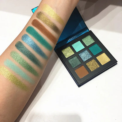 Beauty GLAZED Eyeshadow Palette 9 Color Shimmer Matte Longlasting Waterproof Palette Makeup