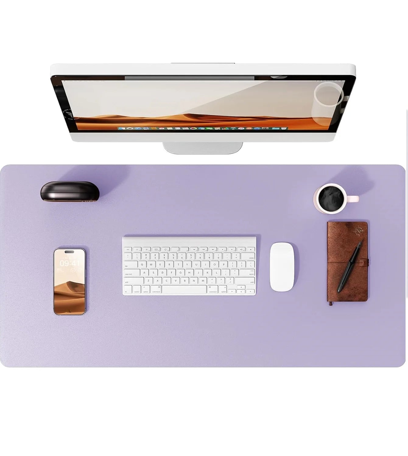 YSAGi Premium PU Leather Desk Mat: Non-Slip Waterproof Office Protector