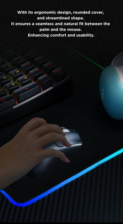 AULA SC580 Gaming Mouse Tri-mode Rechargeable Ergonomic Bluetooth Mouse 10000 DPI E-sports Lightweight Mice for Office Gaming