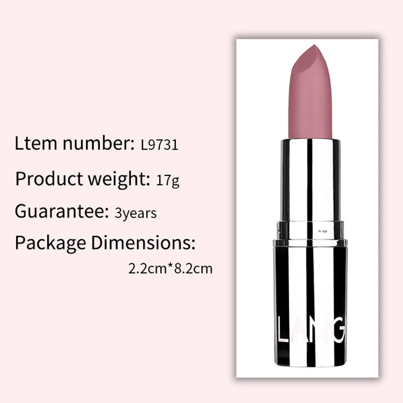 Woman Hydrating Lipstick Not Fade Velvet Air Moisture Smooth Lip Color Lipstick for Daily Lip Makeup