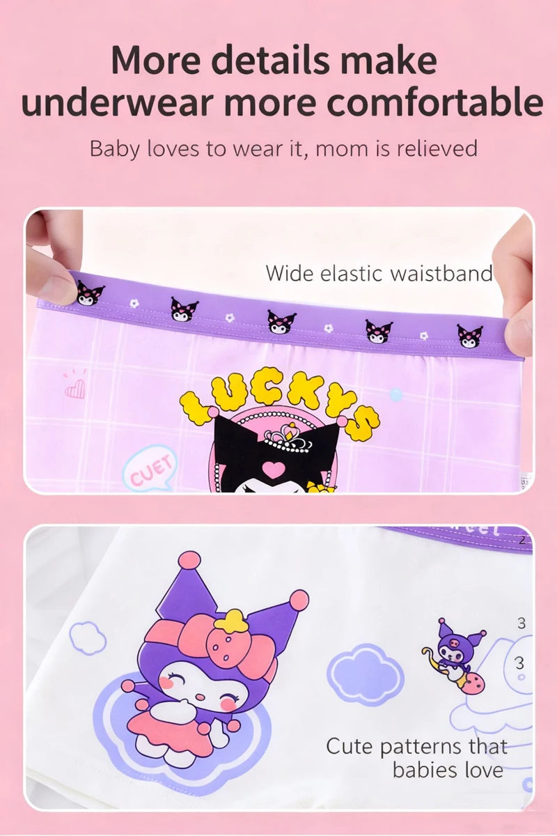 4pcs Pokemon Boys Boxer Underpants Cotton Anime U Pouch Bulge Underwear Cartoon Shorts Kids Cute Breathable Boxer Pants 2-12Y