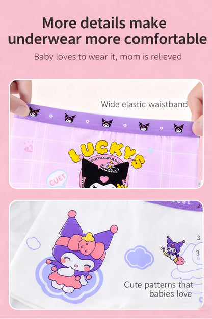 4pcs Pokemon Boys Boxer Underpants Cotton Anime U Pouch Bulge Underwear Cartoon Shorts Kids Cute Breathable Boxer Pants 2-12Y