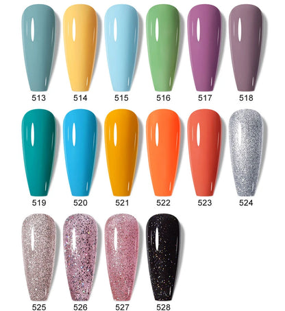 Clou Beaute 10/12/20/24pcs Gel Nail Polish Set Color 15ml White Glass Bottle Nail Art Kit Semi Permanent Gellack Nail Varnish