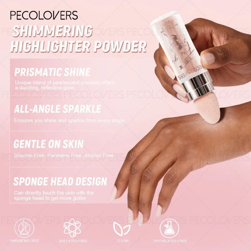 1PC Multifunctional Glitter Powder, Highlighter for Face, Body and Eyes, Brightening Glitter Powder,Suitable for Holiday Makeup