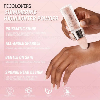 1PC Multifunctional Glitter Powder, Highlighter for Face, Body and Eyes, Brightening Glitter Powder,Suitable for Holiday Makeup
