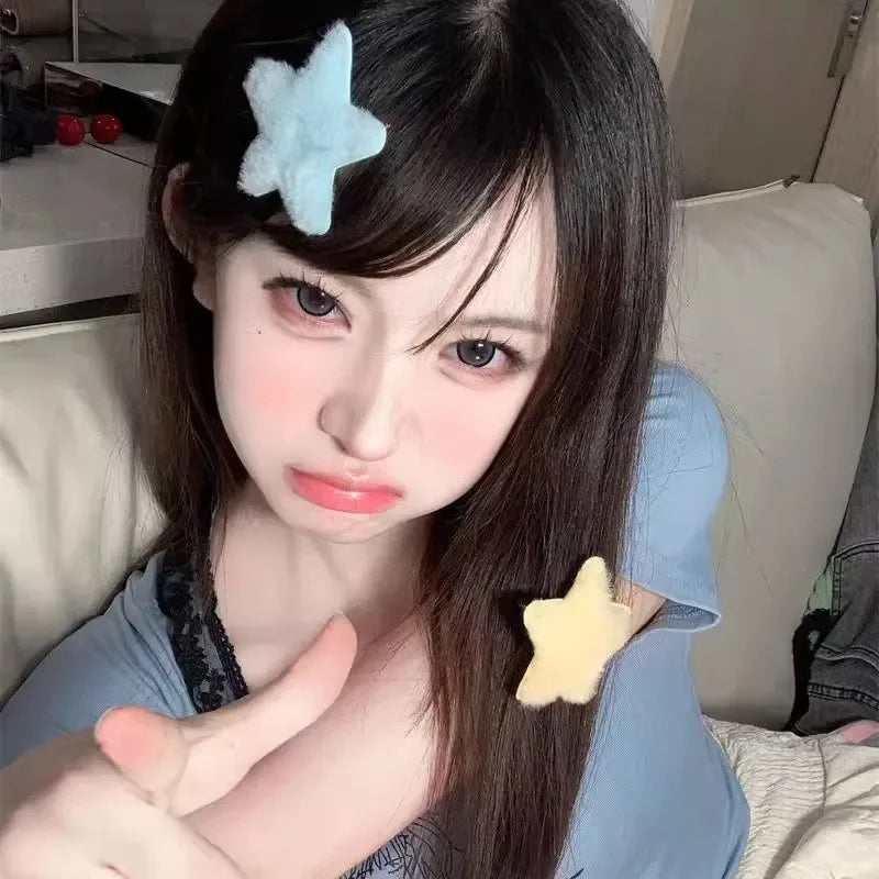 Plush Y2K Star Hair Clip.