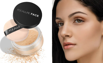 Focallure Face Loose Powder 3 Colors Ultra-Light Perfect Finishing Makeup Powder Waterproof Translucent Setting Powder Cosmetic