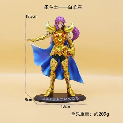 19cm Anime Dark Saint Seiya Figure Phoenix Ikki Hyoga Seiya Shiryu Action Figures Box Figure Collection Decoration Toys Hobbies