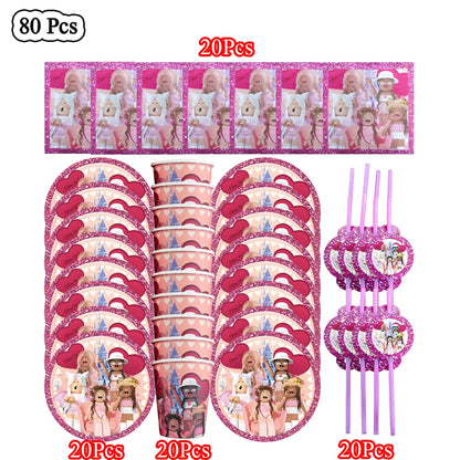 Pink Roblox Birthday Set 🎉🤖