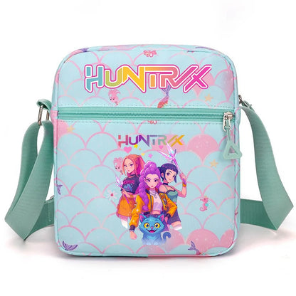 New⭐️ KPOP Shoulder Bag Crossbody Bags Double-deck Storage Bag Large Capacity Square Zip Storage Sports Bag Fans Gift