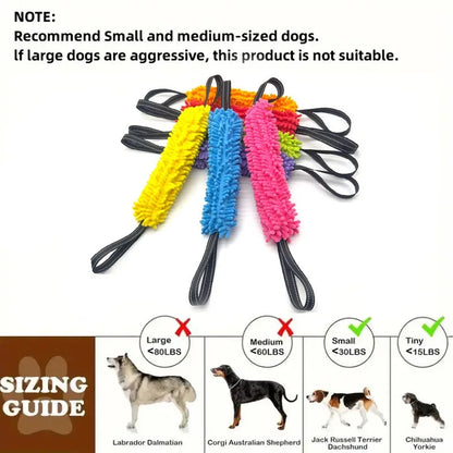 Dog Training Bite Stick Double Handle Interactive Toy Teeth Grinding Dog Training Stick Pet Dog Training Jute Sleeve Dog Toys